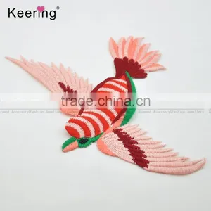 Hot Sale New Bird Custom Embroidery Patch for Clothing Jackets WEF-106 thumbnail-3