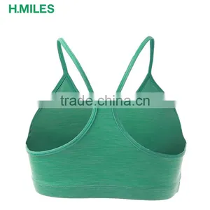 OEM Cheap Sexy Breathable Quick Dry Gym Strappy Sports Bra thumbnail-2
