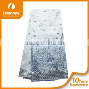 Beaded Raw Silk George Wrappers GP0044 African Lace Fabrics Women Dresses thumbnail-5