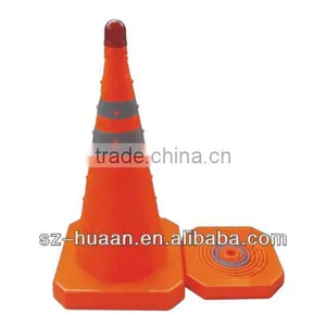 PVC Reflective Safety Traffic Barrier Road Cones thumbnail-1