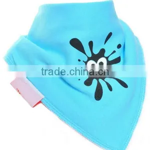 China Printing Cotton Custom Absorbent Dribbler Bandana Baby Bibs Wholesale thumbnail-5