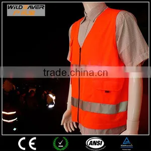 Led Strip Red Safety Vest Fishing Wear Warning Dark Night thumbnail-6