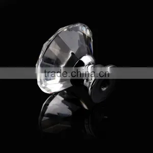 2017 Hot Sale 10 Pcs/Pack 30mm Diamond Shape Crystal Glass Drawer Cabinet Knobs Pull Handles Door Wardrobe Hardware Accessories thumbnail-4