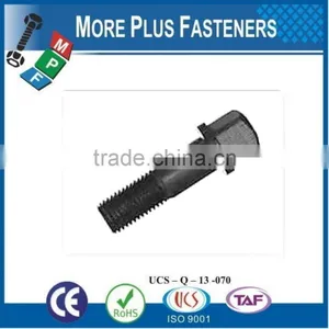 Made In Taiwan Stainless Steel Brass Plated Black Phosphate Square Head Bolt thumbnail-5