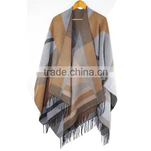 Women Winter Tartan Soft Cashmere Feeling Oversized Plaid Tartan Blanket Scarf thumbnail-6