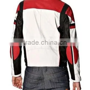 NEW MEN BIKER LEATHER JACKET thumbnail-4