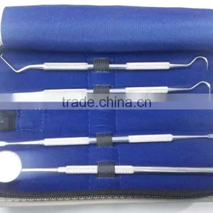 Dental Hygiene Kit/ Complete Set for Teeth Cleaning/ Best Quality Stainless Steel Dental Scalar Kit thumbnail-1