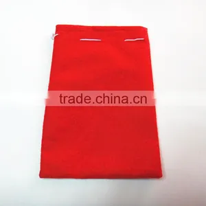 Gift Bag Jewelry Red Velvet Pouch Drawstring Christmas thumbnail-6