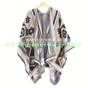 Skull Face Scarf Chiffon Pashmina Free Poncho Pattern thumbnail-1