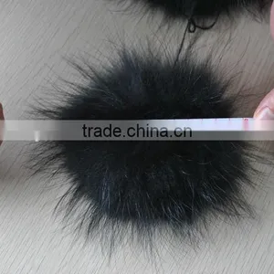 YR892 Hot Hot Cute Raccoon Fur Pom Poms Fur Balls thumbnail-3