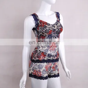 HOT Sale Flower Design Transparent Style Young Lady Boyshort Lace Panties thumbnail-3