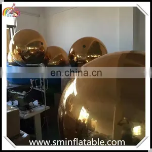 Giant Disco Inflatable Mirror Ball, Inflatable Sliver/gold Mirror Decorative, Reflect Sphere Balloon for Stage thumbnail-3