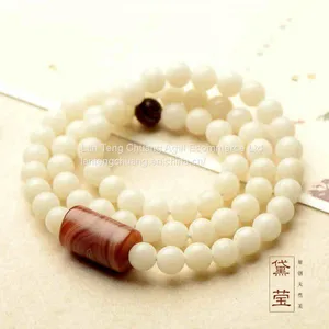 Original Elegant Natural Baiyu, Bodhi Root Hand String, Men and Women Simple Garden Wind Bracelet, National Style thumbnail-2