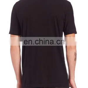 Plain o Neck Loose Fitted t Shirt Short Sleeve T-shirt Hood T-shirts thumbnail-4