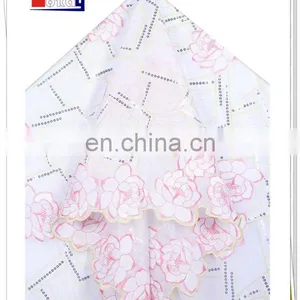 Fashionable African Organza Lace Fabric for Women thumbnail-1