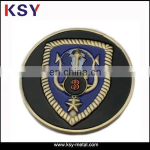 Cheap 3D Custom Gold Sliver Metal Coin thumbnail-4