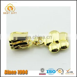 Guangdong Factory Wholesale Custom Garment Accessories Jacket Gold Metal Flower Zippers thumbnail-4