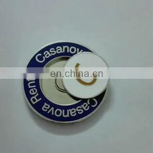 Custom Enamel Color Logo Golf Ball Marker With Magnet thumbnail-1
