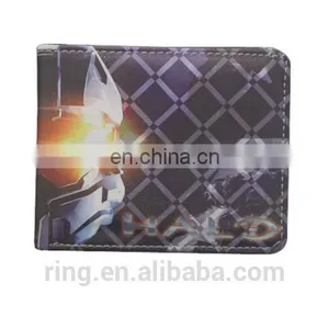 Game Jewelry Halo Card Wallet Leather Coin Purse Men Short Wallet thumbnail-1