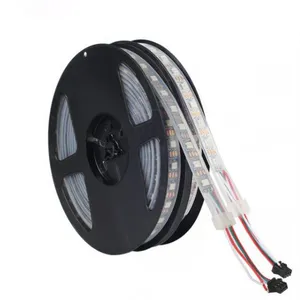 5 M 5050 RGB LED Bande WS2812B 60 LEDs/m Smart Led Pixel Bande, Noir/Blanc PCB WS2812 IC, WS2812B IP30/IP65/IP67 DC5V thumbnail-1