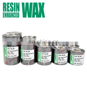 General Purpose Wax Thermal Ribbons 110mm*90m---black With 1Inch Core thumbnail-1