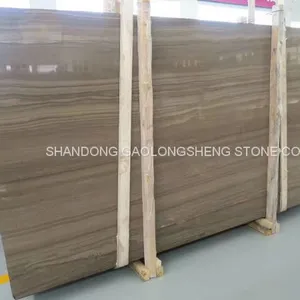 Brown Wooden Marble, Coffee Wooden Marble, Brown Wenge Marble, Coffee Wood Marble Slab,Grey Serpegiante Marble thumbnail-3