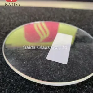 China OEM Glass Manufacturer 4mm Heat Tempered Round Shape With Flat Polished Edges for Coaster thumbnail-1