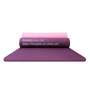 Wholesale Biodegrable Yoga Mat Private Label Good Quality Eco Friendly TPE Yoga Mat thumbnail-2