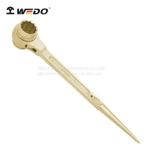 WEDO Non Sparking Aluminum Bronze Doudle Side Ratchet Wrench thumbnail-1