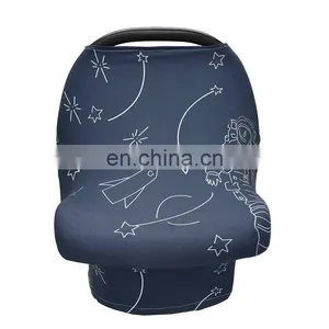 Classic Design Stretchy Car Seat Cover Baby Carseat Canopy Privacy Breastfeeding Cover Shopping Cart Cover thumbnail-4