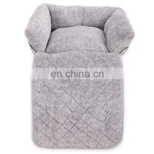 Plush Dog Bed Rectangle Warm Pet Bed, Creative Pattern Design thumbnail-2