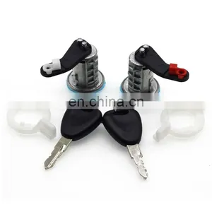 Door Lock Barrel Set With Keys 7701470944 7701470945 For INTERSTAR RENAULT MASTER thumbnail-3