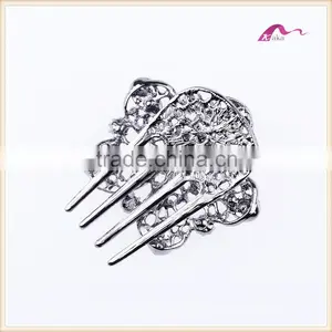 Crystal Flower Hair Comb Jewelry For Bridal Hair Accessories thumbnail-3