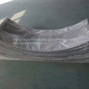 Sieve Bend Screening , Stainless Steel 304 Johnson V Wire Wrapped Wound Screen Plate thumbnail-2