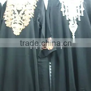 C350 Beautiful Embroid Muslim Abaya;islamic Clothing thumbnail-1