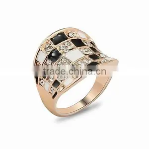 Newest Design Finger Ring Gold Plated Copper Ring Jewelry for Topaz Anillo Para Mujer Esposa Casadas En la Iglesia thumbnail-1