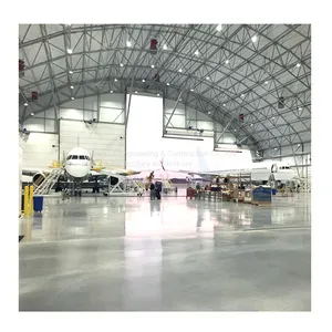 LF Long Span Steel Structure Roof Construction Prefab Aircraft Hangar thumbnail-1