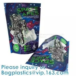 Mylar Plastic Edible, Foil Bag Child Toy Pouch, High Barrier Reclosable Stand Up Zipper Poly Toy Bag thumbnail-4