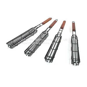 Nonstick Kabob Barbecue Baskets BBQ Food Holder Portable Grill Mesh for Meat Fish Vegetable BBQ Tools thumbnail-2