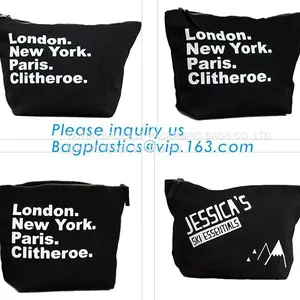 Professional Cosmetic Bag Canvas Zipper Pouch Wholesale, Private Label Makeup Bag, Canvas Bag With Zipper Bagplastics thumbnail-4