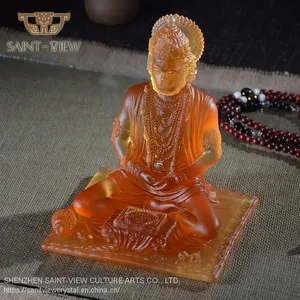 Factory Custom Production Lost-Wax Casting Crystal India God Religious Statue thumbnail-4