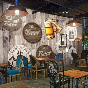 Custom Bar Dance Wallpaper Background Wall Paper Summer Outdoor Dinner Mural Restaurant Clubs KTV Decor Murals 3D Dropshipping thumbnail-3