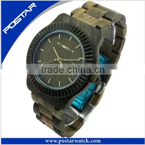 2016 Newest Fashion Wooden Quartz Wrist Watches With Calendar thumbnail-1