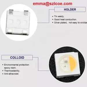 Individually SMD5050 Addressable RGBW LEDs SK6812 RGB+White 4in1 SK6812 Smart Digital LED Chip thumbnail-5