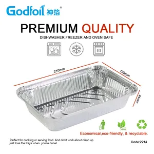 Rectanglar Aluminum Foil Container Wrinkle Wall Container thumbnail-1