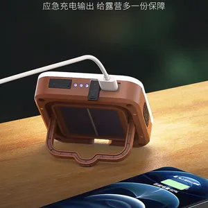 Outdoor Solar Powered Charging Camping Light Waterproof Multifunctional Camping Light Night Market Street Stand Light Emergency Charging Atmosphere Light Power Bank thumbnail-3