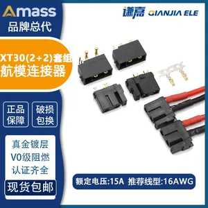 Amass 15A Battery Connector XT30(2+2) With 2 Signal Pins XT30(2+2)PW thumbnail-4