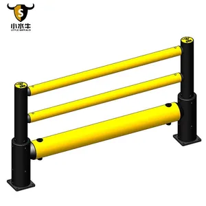 Flex 1R/2R/3R Traffic Barrier Polygon Traffic Barrier Anti-collision Guardrail Flexible Barrier Customized Size Yellow+ Black thumbnail-3