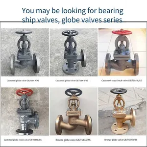 Marine Straight/right-angle Flange Cast Steel Globe Valves for Fresh Water, Lubricating Oil, Fuel Oil and Steam Pipelines, Gb/t584-2008 thumbnail-5