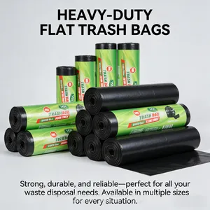 Black Industrial Garbage Bags Durable Trash Bags for Heavy Waste thumbnail-1